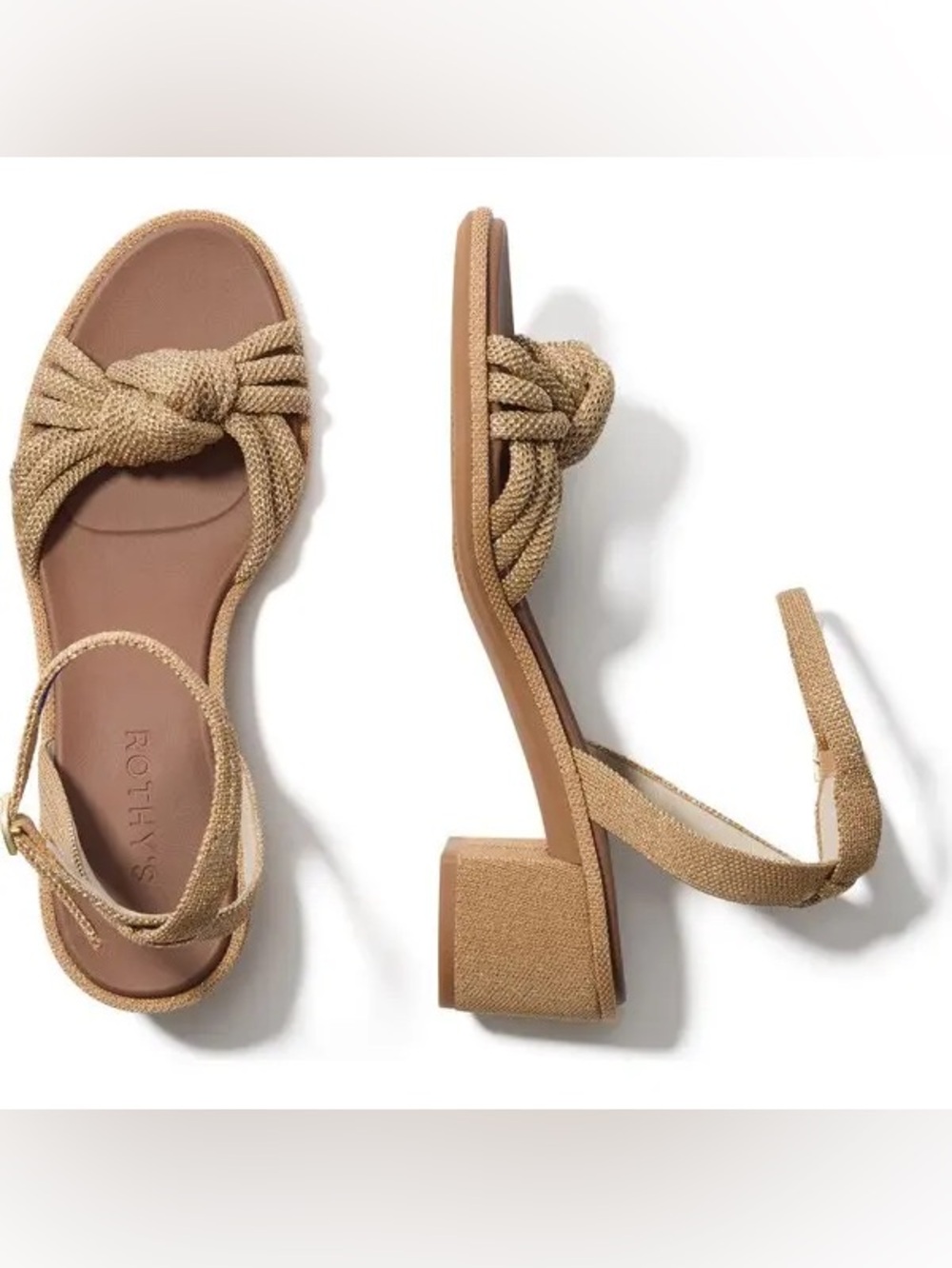 Rothy's The Knot Sandal golden sun New 6.5